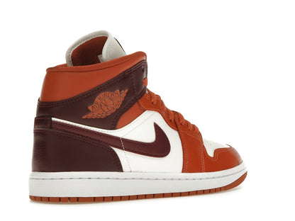 Jordan 1 Mid Dusty Peach Night Maroon (Women's)