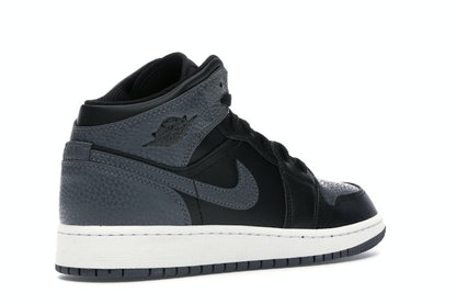 Jordan 1 Mid Black Dark Grey (GS)