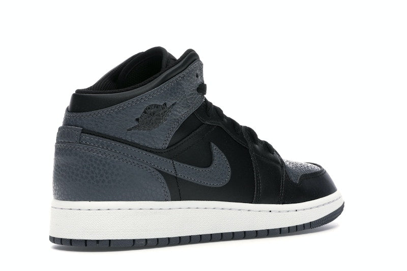 Jordan 1 Mid Black Dark Grey (GS)