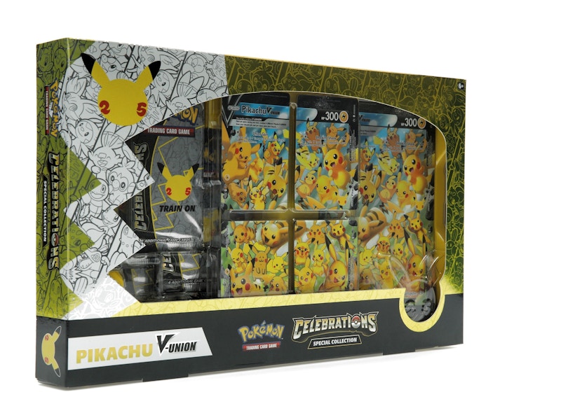 Pokémon TCG 25th Anniversary Celebrations Pikachu V Union Special Collection Box