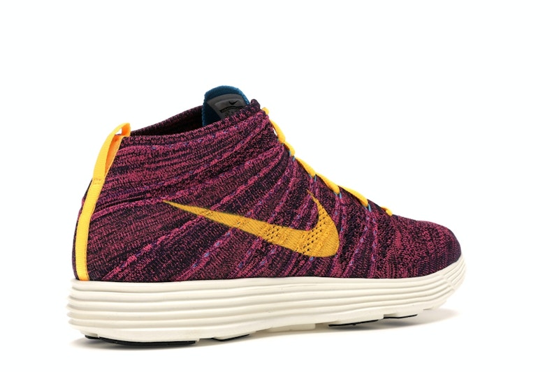 Nike Lunar Flyknit Chukka Grand Purple Laser Orange