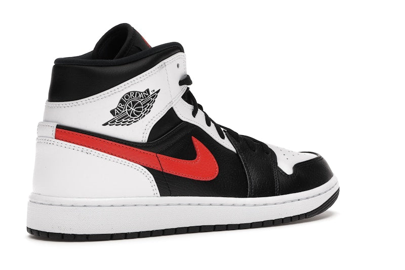 Jordan 1 Mid Black Chile Red White
