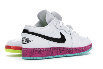 Jordan 1 Low Multi-Color Midsoles White (GS)