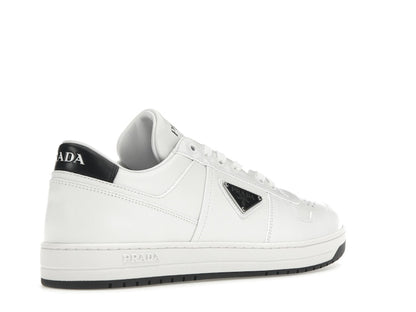 Prada Downtown Low Top Sneakers Leather White White Black