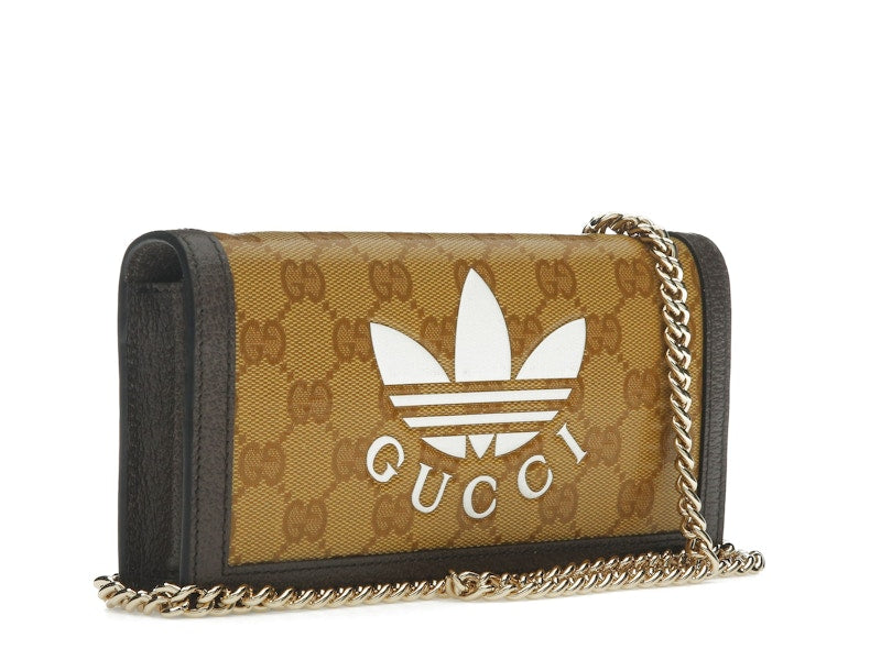 Gucci x adidas Wallet With Chain Beige/Brown
