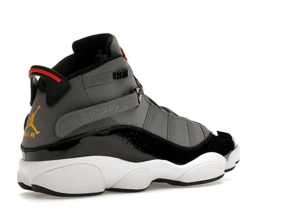 Jordan 6 Rings Smoke Grey Black Red Gold