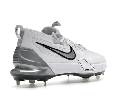 Nike Force Zoom Trout 9 Elite White Black Pure Platinum Metallic Silver