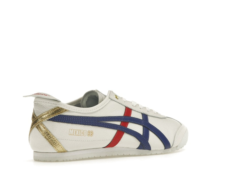 Onitsuka Tiger Mexico 66 White Blue Red Metallic Gold