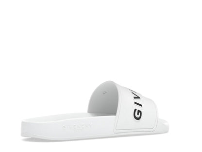 Givenchy Paris Flat Sandals White Black