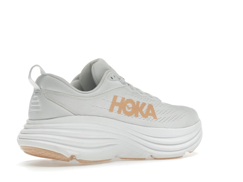 Hoka One One Bondi 8 White Cantaloupe (Women's)