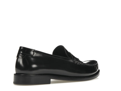 Saint Laurent Le Loafer Penny Slippers Black Leather