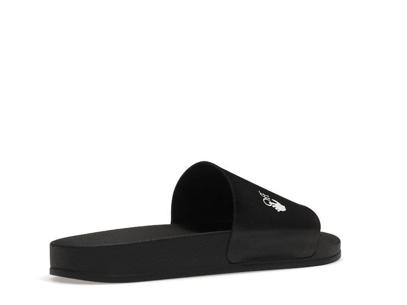 OFF-WHITE Drowning Man Logo Slides Black White FW21