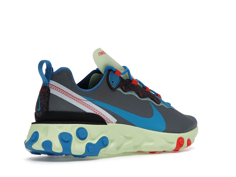 Nike React Element 55 Volt Dark Grey Photo Blue