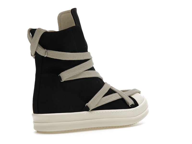 Rick Owens DRKSHDW Hexa High Black Pearl Milk Fat Lace