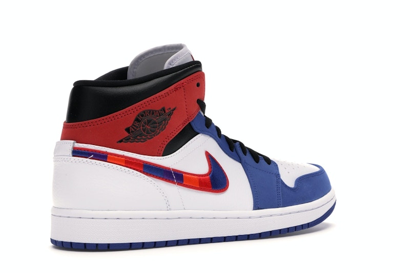 Jordan 1 Mid Multi-Color Swoosh
