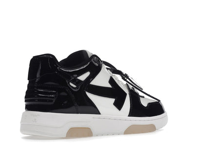 OFF-WHITE Out Of Office OOO Low Tops Patent Black White