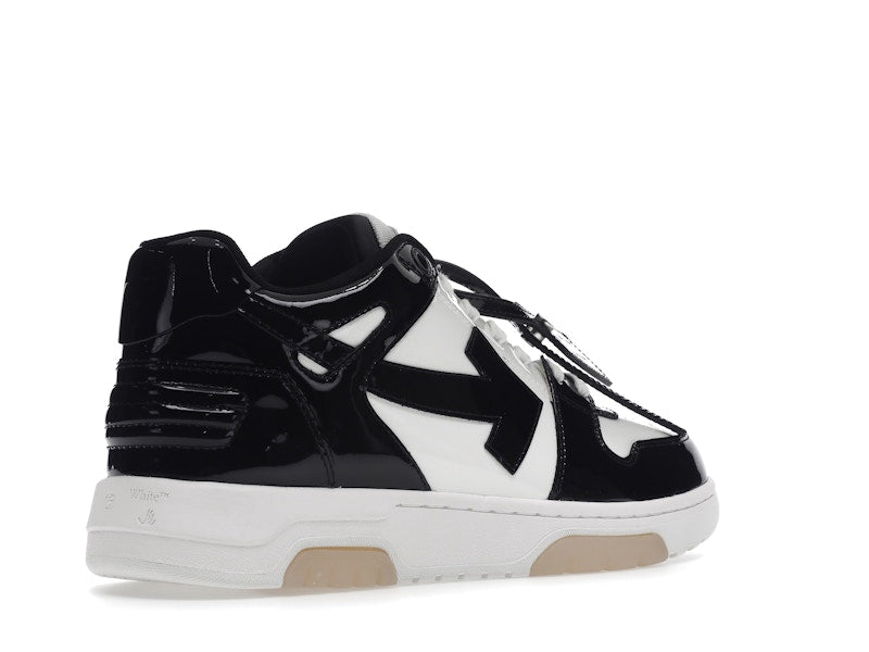 OFF-WHITE Out Of Office OOO Low Tops Patent Black White