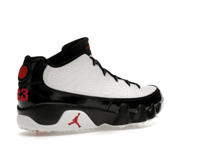 Jordan 9 Retro Low Golf White Black True Red