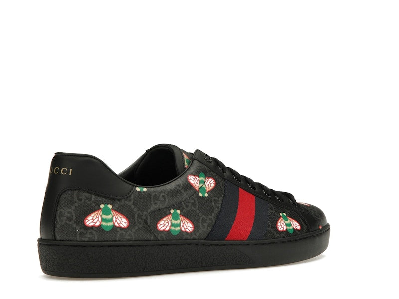 Gucci Ace Bee Print Black