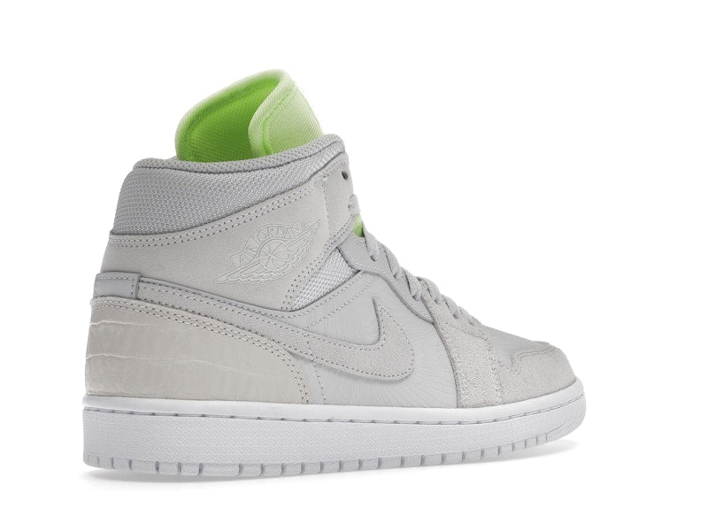 Jordan 1 Mid Vast Grey Ghost Green (Women's)