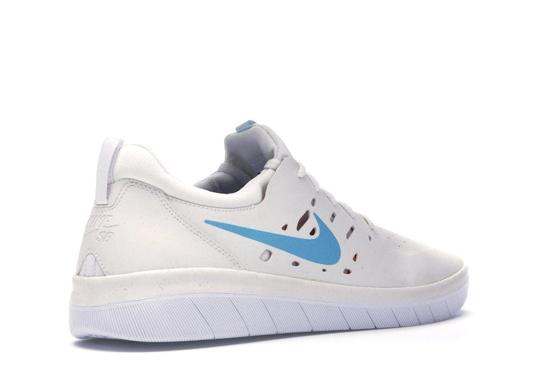Nike SB Nyjah Summit White Light Blue Fury
