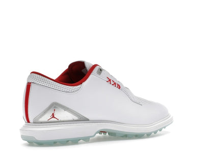 Jordan ADG 5 White Metallic Silver Blue Tint Fire Red (Wide)
