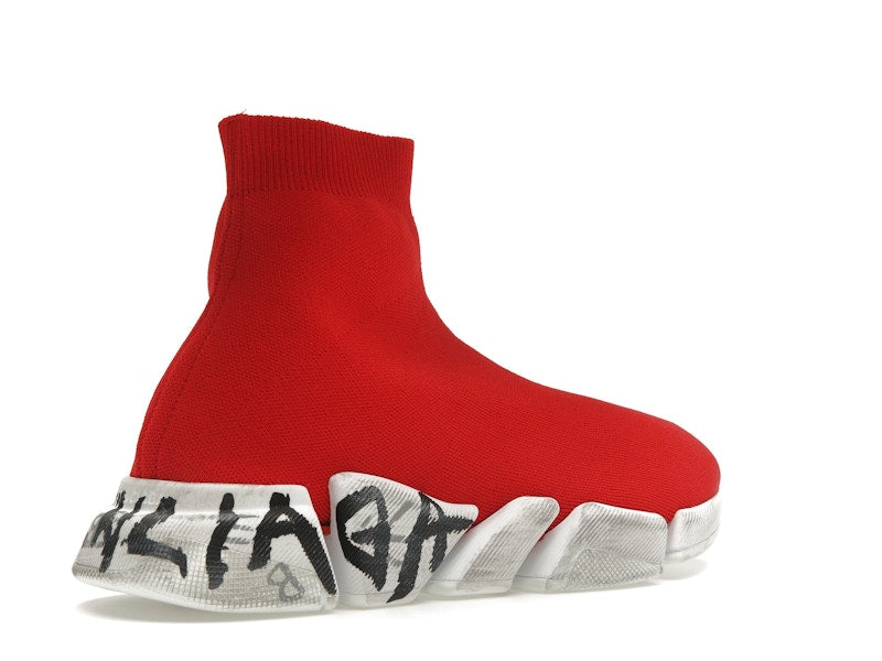 Balenciaga Speed 2.0 Graffiti Red White