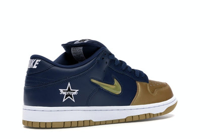 Nike SB Dunk Low Supreme Jewel Swoosh Gold