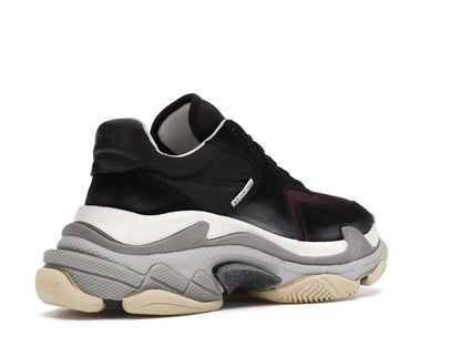 Balenciaga Triple S Black Burgundy