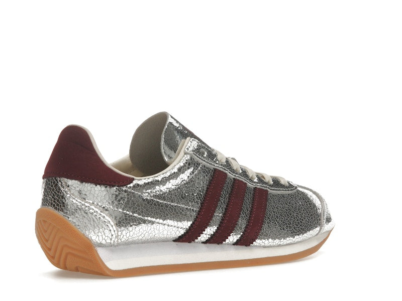 adidas Country OG Silver Metallic Maroon (Women's)