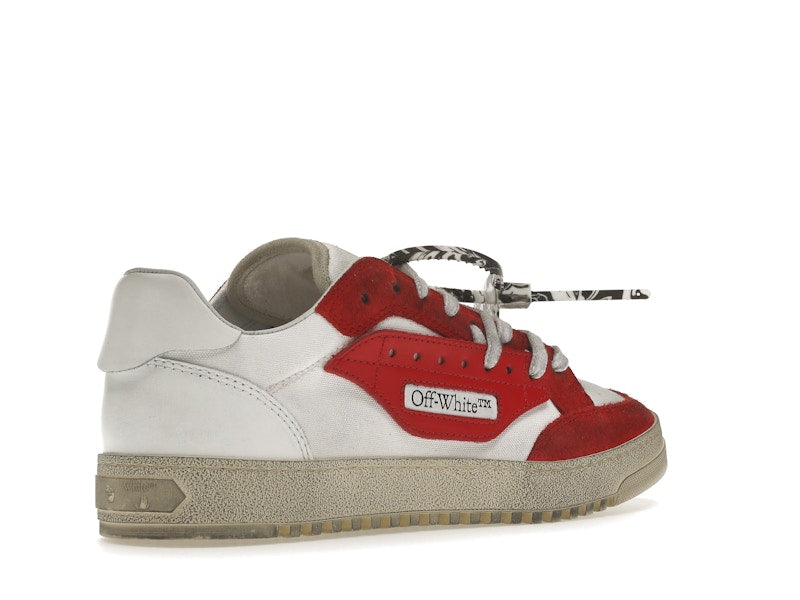 OFF-WHITE Vulcanized 5.0 Low Top White Red