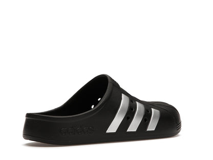 adidas Adilette Clog Black Silver