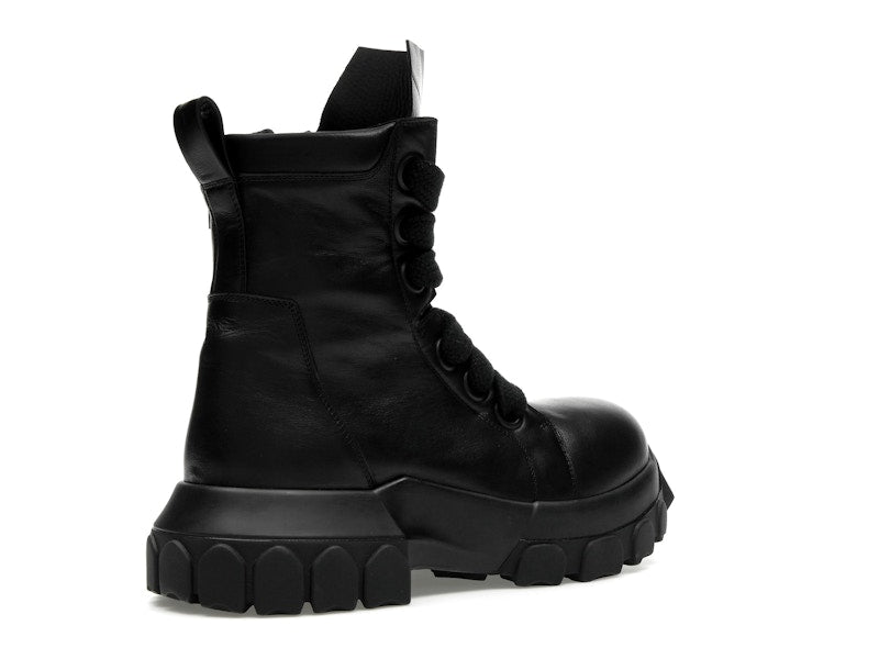Rick Owens Lido Jumbo Laced Bozo Tractor Black