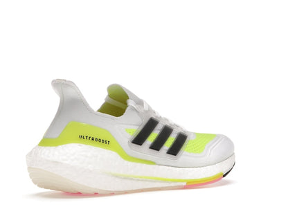 adidas Ultra Boost 21 White Solar Yellow