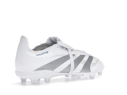 adidas Predator League Fold-Over Tongue FG/MG Cloud White Silver Metallic Bright Royal