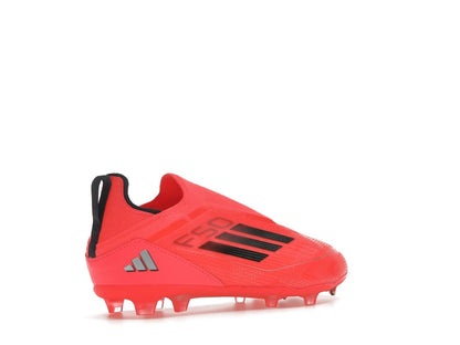 adidas F50 Pro Laceless FG Turbo Aurora Black Platinum Metallic (GS)