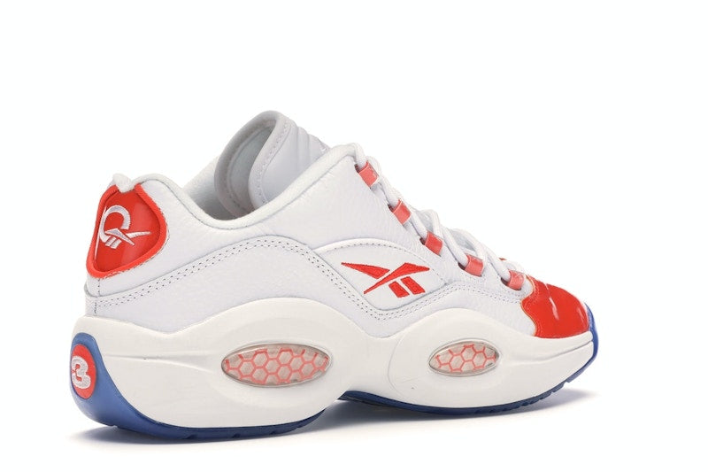 Reebok Question Low Patent Toe Orange