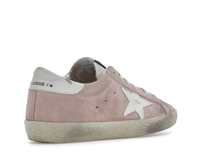 Golden Goose Super Star Pink Suede White