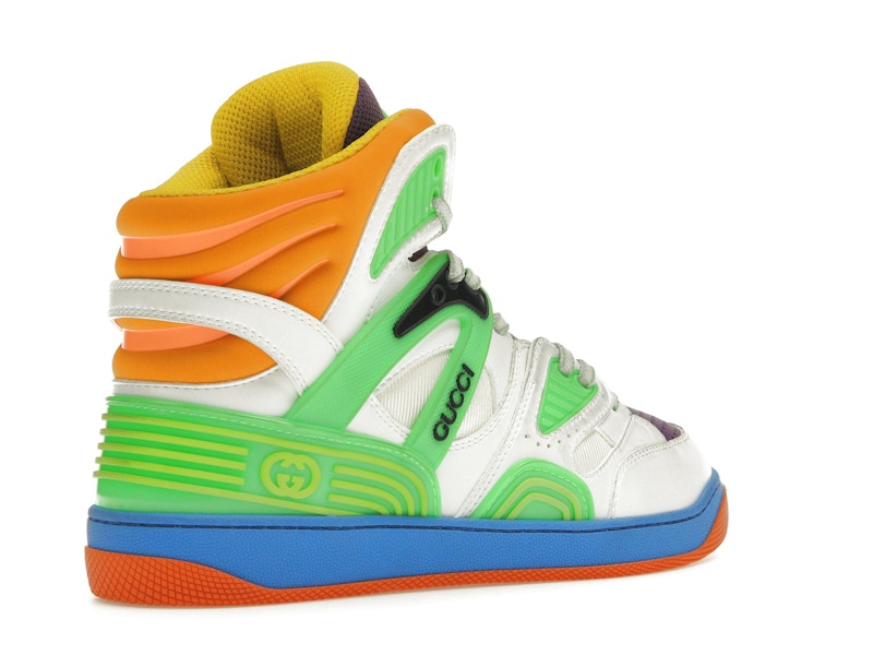 Gucci Basket White Demetra Green Purple Orange Blue