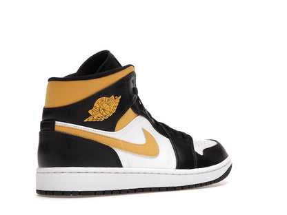 Jordan 1 Mid White Pollen Black