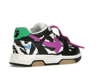OFF-WHITE Out Of Office OOO Low Tops Zebra Pink (Women's)