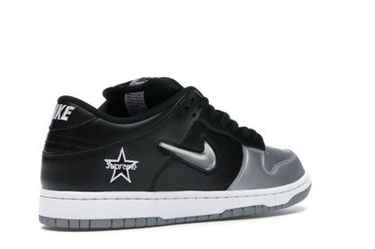 Nike SB Dunk Low Supreme Jewel Swoosh Silver
