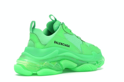 Balenciaga Triple S Neon Green Clear Sole (Women's)
