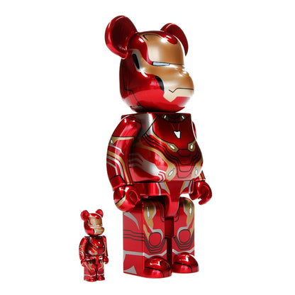 Bearbrick x Marvel Iron Man Mark 50 100% & 400% Set