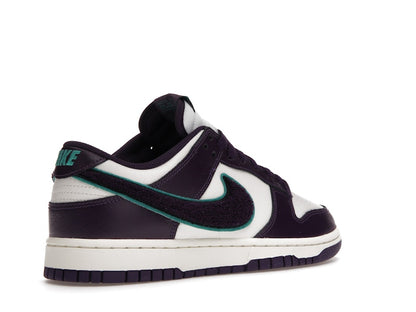 Nike Dunk Low Chenille Swoosh Sail Grand Purple