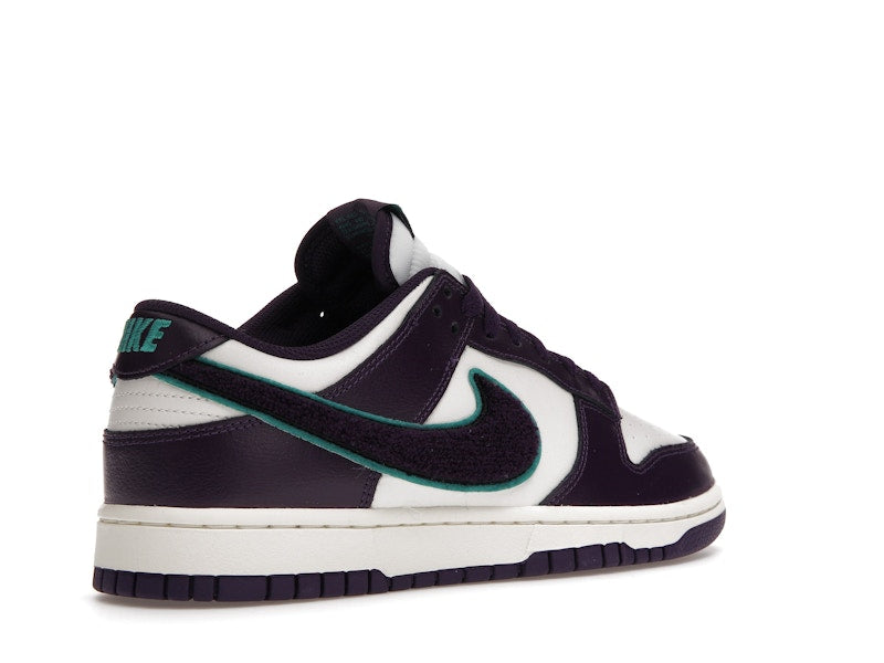 Nike Dunk Low Chenille Swoosh Sail Grand Purple