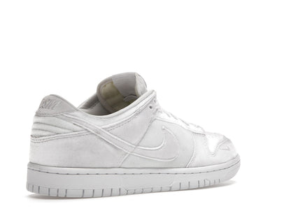 Nike Dunk Low Dover Street Market Triple White Velvet