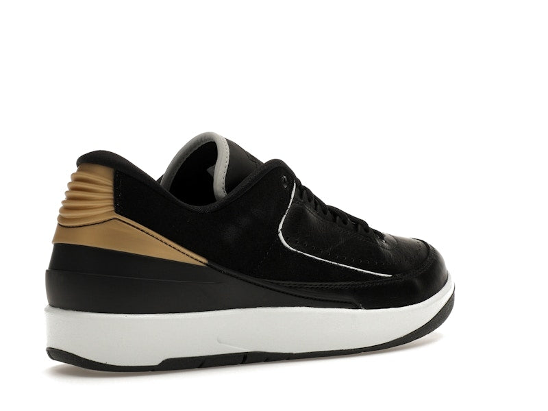 Jordan 2 Retro Low Black Metallic Gold (Women's)