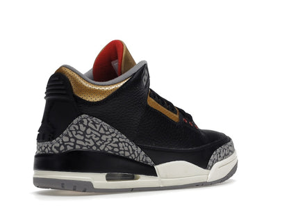 Jordan 3 Retro Black Cement Gold (Women's)