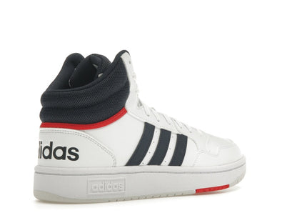 adidas Hoops 3.0 White Navy Red